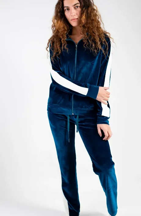 [Pwbr03] Peony Velvet Lounge Set (S, Brown)